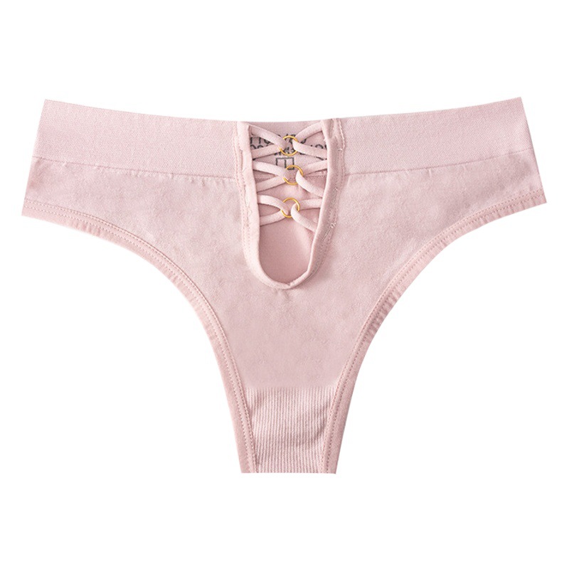 Sex underwear e-commerce live explosion mid-waist seamless cotton thong ladies sexy underwear foreign trade T pants