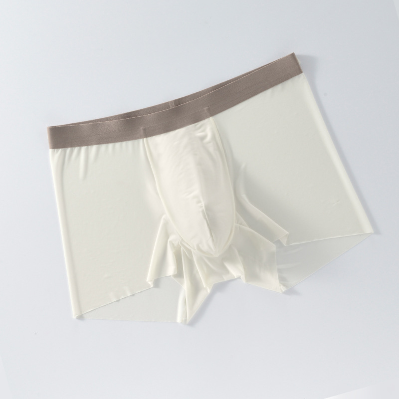 Picture of 2025 New Summer Ice Silk Underwear Men's Ultra-Thin Seamless Men's Underwear Ice Silk Large Size Boxer Briefs Men's Wholesale