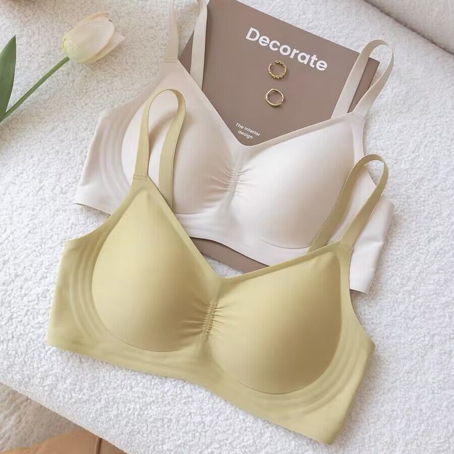 Seamless Intimates for Women, Soft Support, Large Breasts, Small, Thin, Wire-Free, Secondary Breasts, Anti-Sagging, Naked Sports Bra