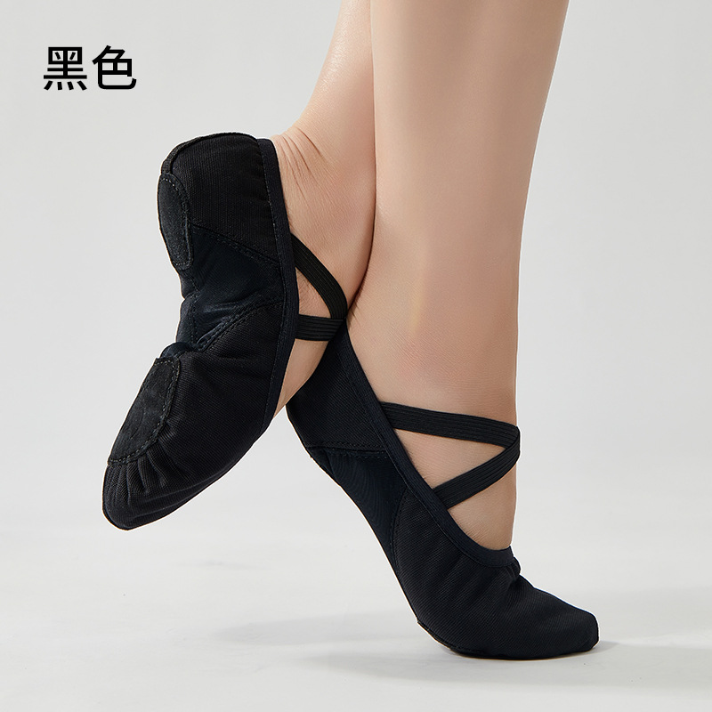 Picture of Dance Shoes Soft Sole Children's Practice Dance Shoes Canvas Stitching Yoga Adult Dancing Shoes Ballet Shoes Foreign Trade