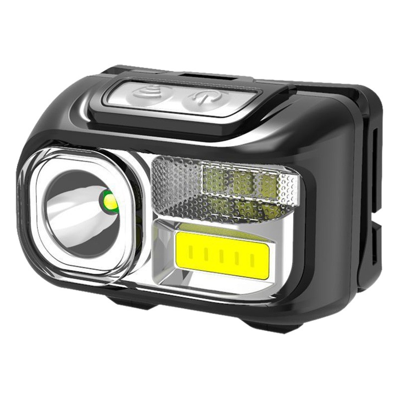Cross-Border LED strong light remote head lamp induction USB charging portable head lamp outdoor night running lamp night fishing lamp