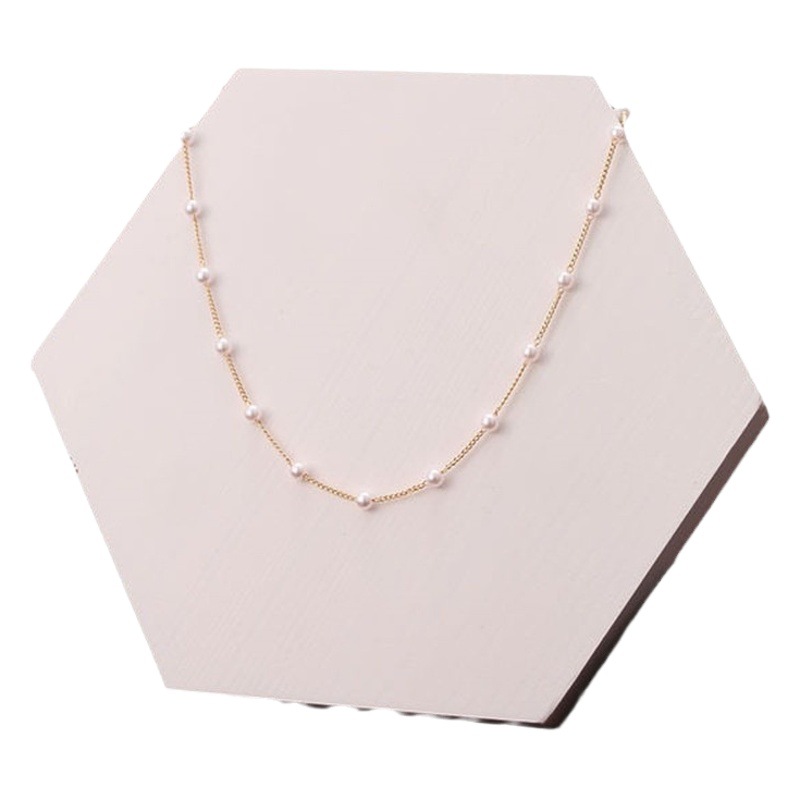European and American fashion cross-border jewelry new pearl neck chain fashion clavicle chain choker necklace neck jewelry women