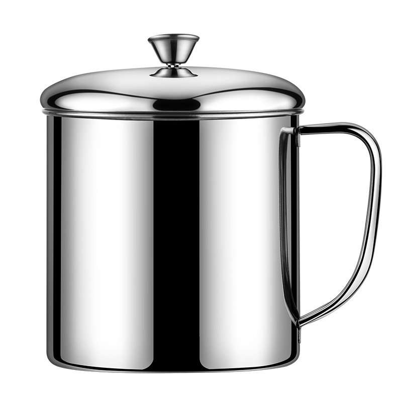 Picture of 304 Stainless Steel Water Cup with Lid Milk Cup Kindergarten School Children's Water Cup with Handle Mouth Cup Tea Tank Drop-proof