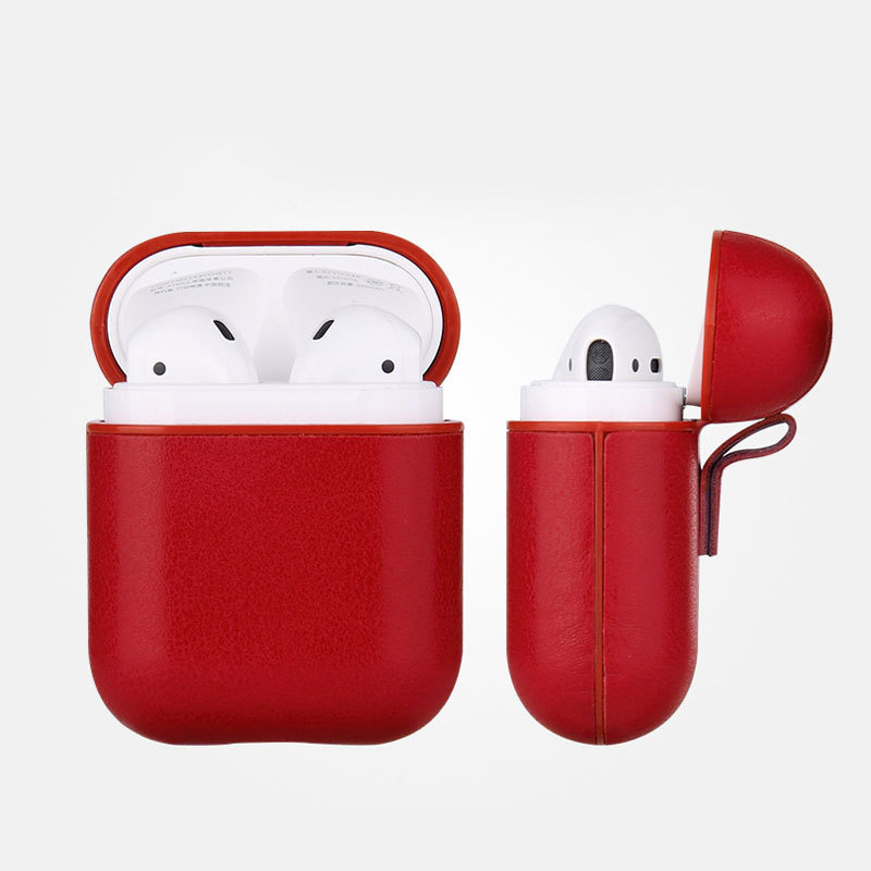 Picture of Cross-border trend PU leather wireless Bluetooth earphone case protective cover fashion drop-resistant suitable for Apple Airpod
