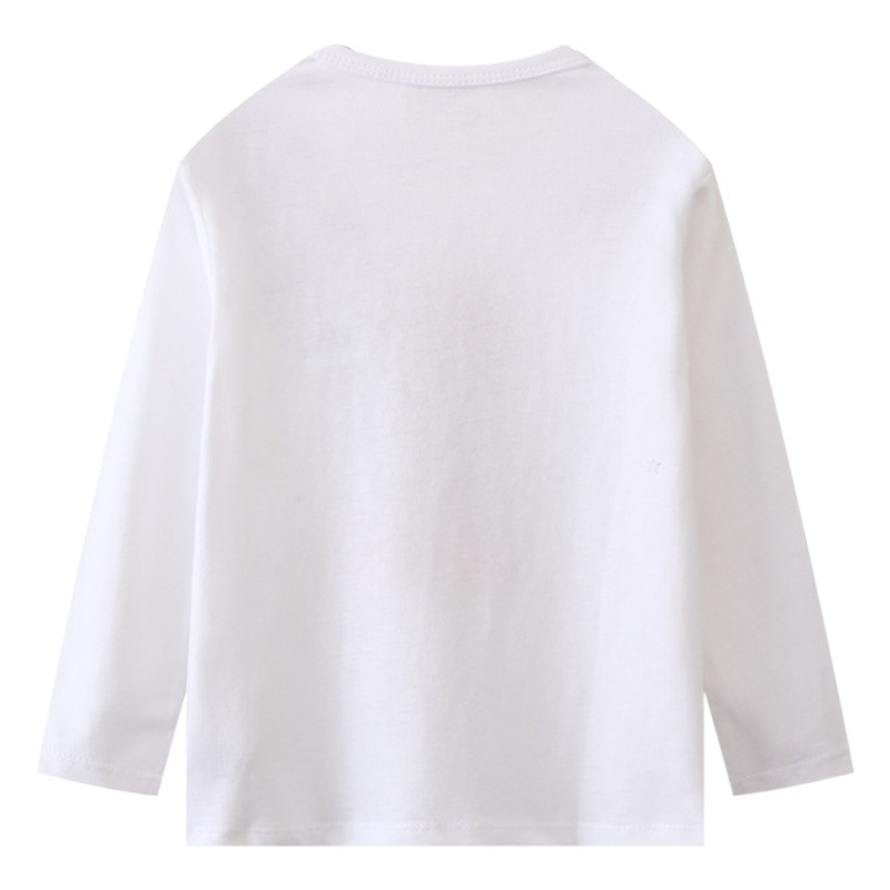 Spot European and American Boys' T-Shirts, Autum Models, European and American Kidsren's Casual Long-Sleeved Crew Neck Shirts, Kidsren's Clothing Tops Wholesale