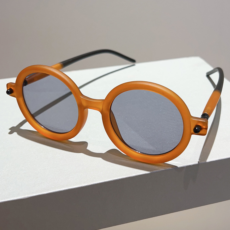 Picture of 2023 new retro literary tremolo with round frame sunglasses Europe and the United States anti-ultraviolet sunglasses cross-border wholesale