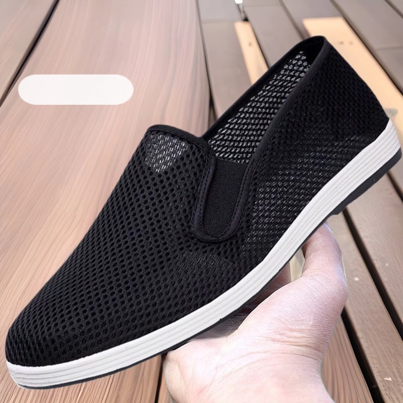 Factory wholesale breathable mesh old Beijing cloth shoes comfortable soft bottom soft surface summer hot rubber bottom wear-resistant non-slip