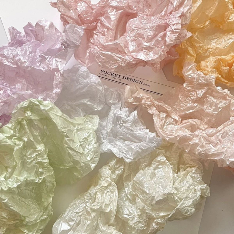Pearlescent Sydney Paper Waterproof Flower Wrapping Paper Lined Paper Wrinkled Paper Cake Flower Shop Floral Material DIY