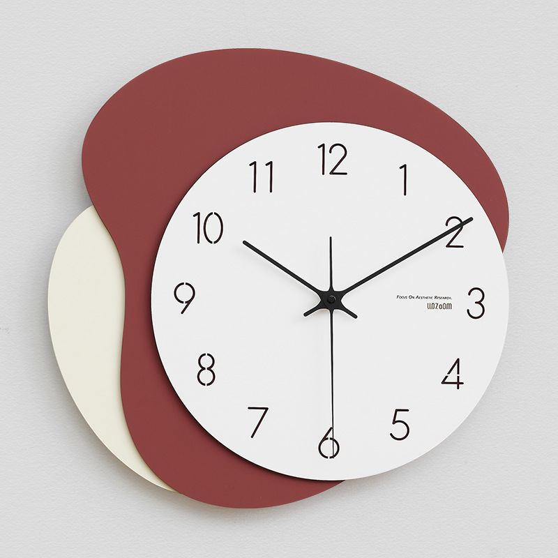 Picture of Wozoom No Punching Home Fashion Clock Modern Simple Popular Clock Living Room Creative Accessible Luxury Wall Clock