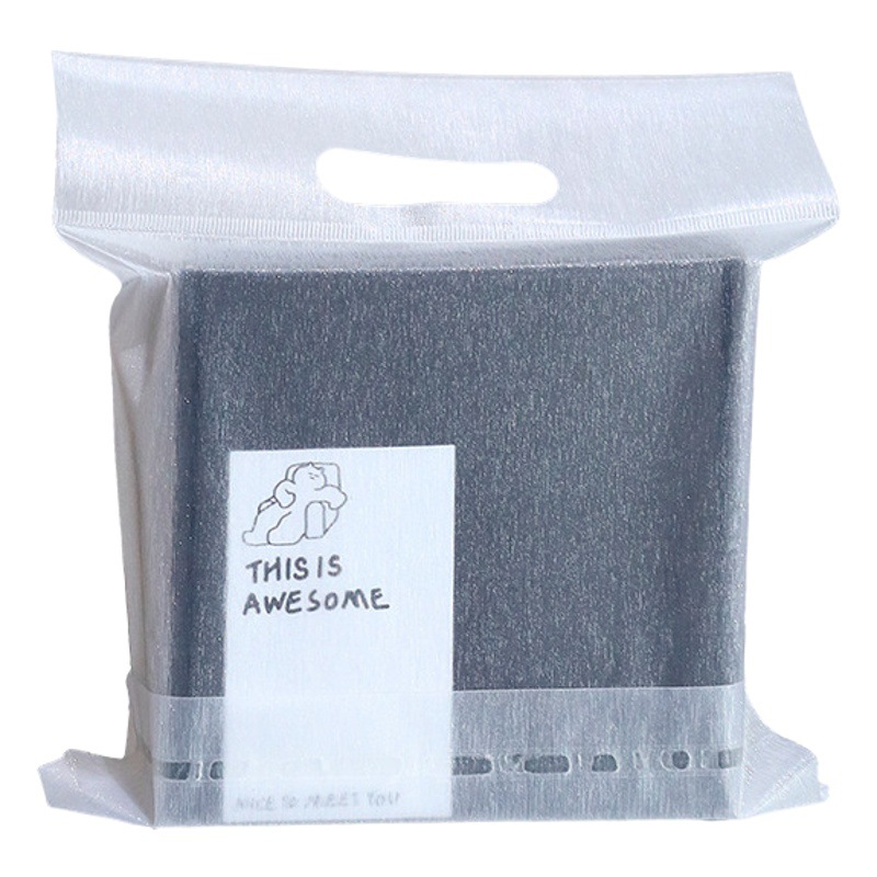 High-End Brushed Hand-Held Ziplock Bag, Airplane Box, Plus Printable Logo Sticker, Quality Three-Piece Set, Portable