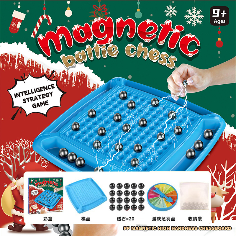 Picture of Cross-border fun magnetic effect on war chess large chessboard puzzle training decompression table games chess children's toys