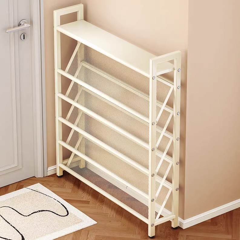 Entrance Door Shoe Rack Small Narrow Doorway Dormitory Rental Room Storage Shoe Cabinet Ultra-thin Shoe Cabinet Rack Household Doorway Multi-layer