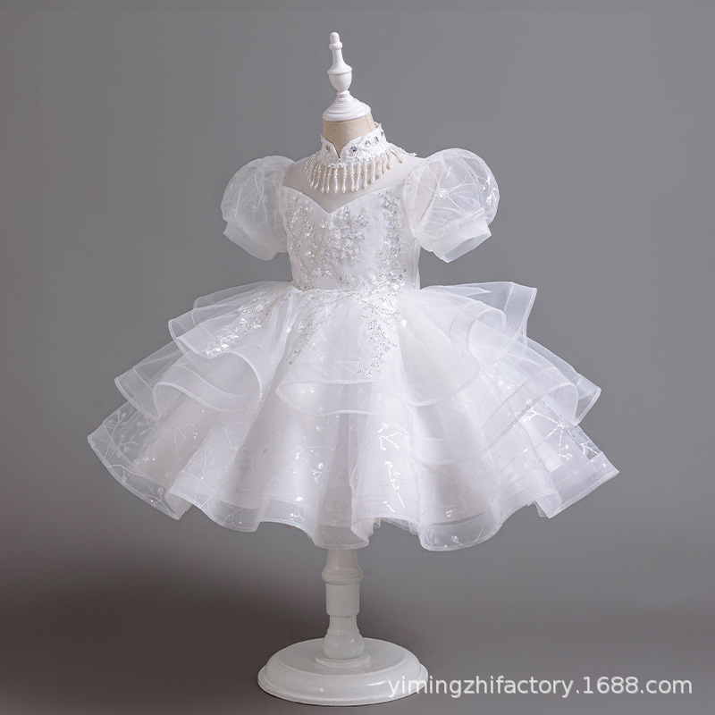 Picture of Amazon foreign trade girl dress model catwalk costume host costume unkempt dress children's princess dress