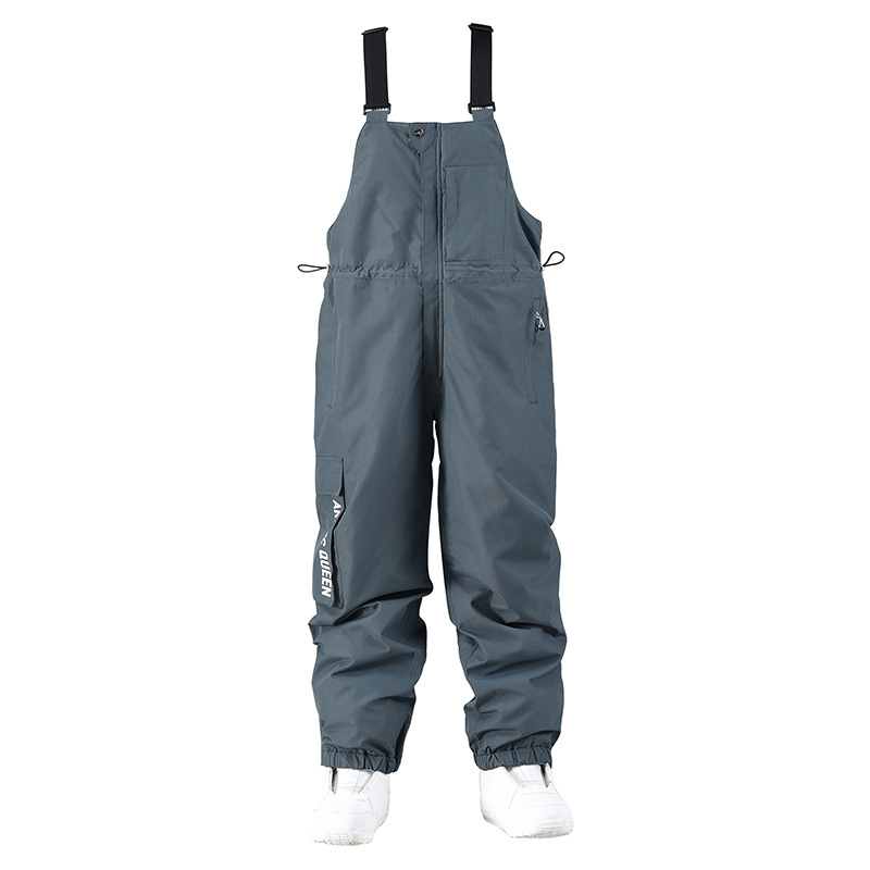 Picture of Ski suspenders for men and women OVER SIZE winter outdoor windproof snowboard pants one-body snow pants warm