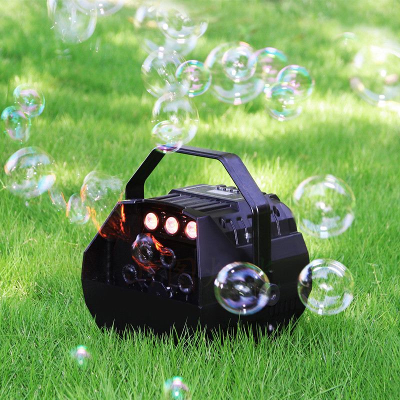 Picture of New LED mini plastic bubble machine, stage lighting effect, bubble machine, romantic atmosphere decoration at wedding venues