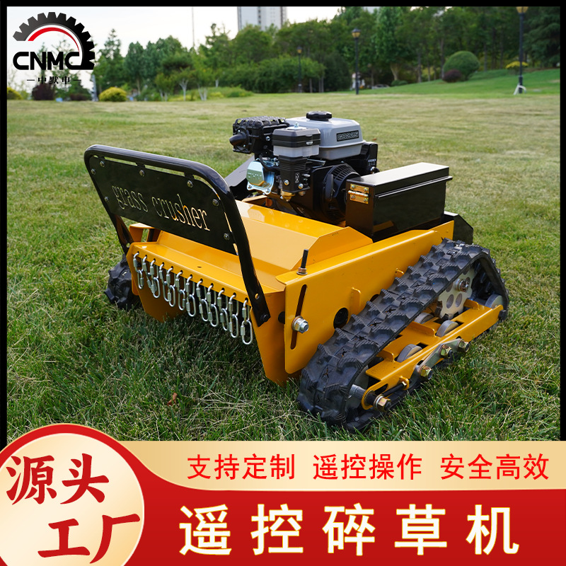 Exported to Russia Small Household Remote Control Lawn Mower Garden Green Belt Lawn Mower Crawler Lawn Mower
