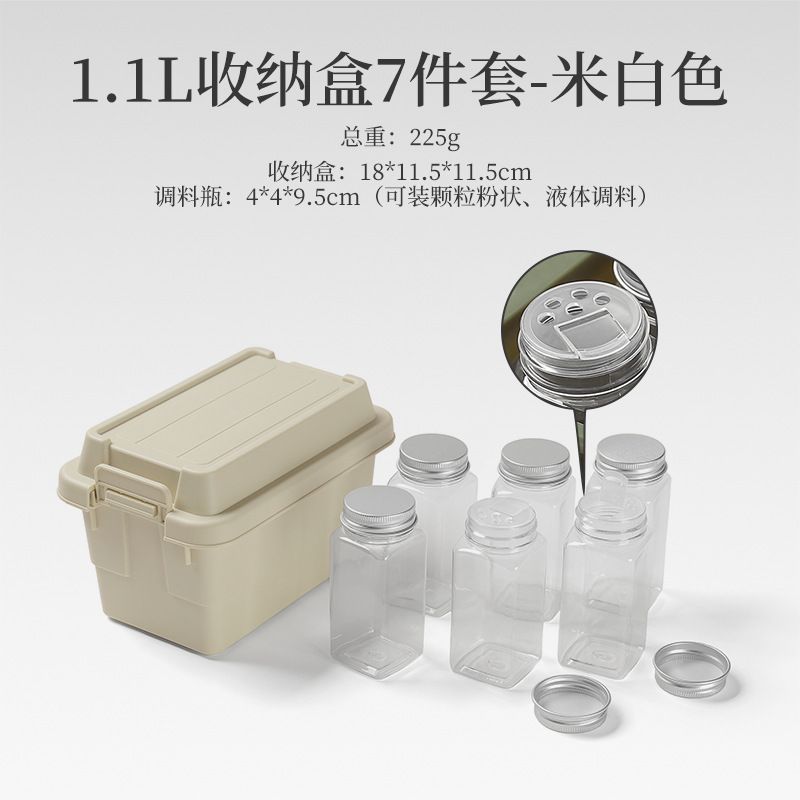 Picture of Outdoor Desktop Mini Storage Box storage box seasoning bottle storage box camping barbecue tool storage box sundries box