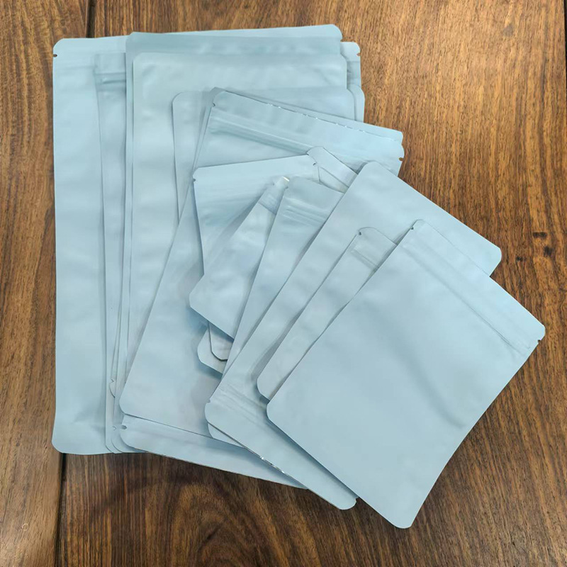 Blue Double-Sided Matte Aluminum Bone Bag Gift Jewelry Gift Packaging Bag Digital Products Beauty Digital Hardware Ziplock Bag