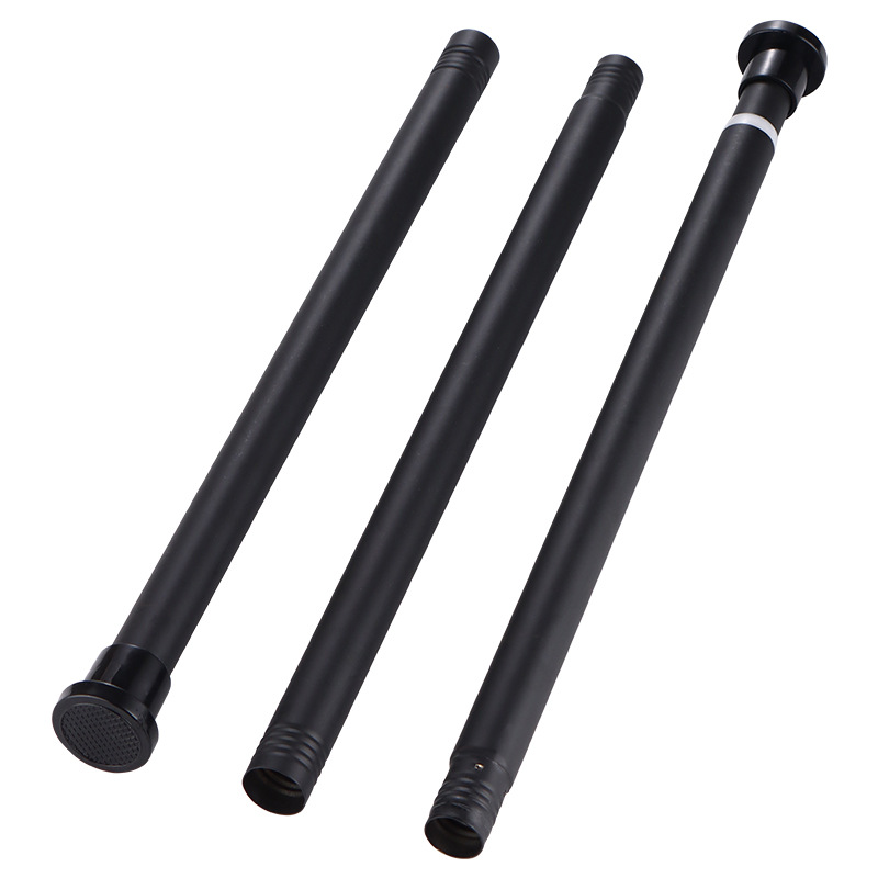 Picture of 25mm Stainless Steel Punch-Free Shower Curtain Multi-Functional Telescopic Rod Bathroom Curtain Rod Shower Curtain Door Curtain Support Rod