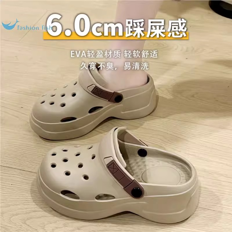 New Cross-border Eva Summer Slippers Outer Wear Thick Bottom Slip-on Feeling Slippers Fashionable Simple Non-slip Deodorant Slippers for Women