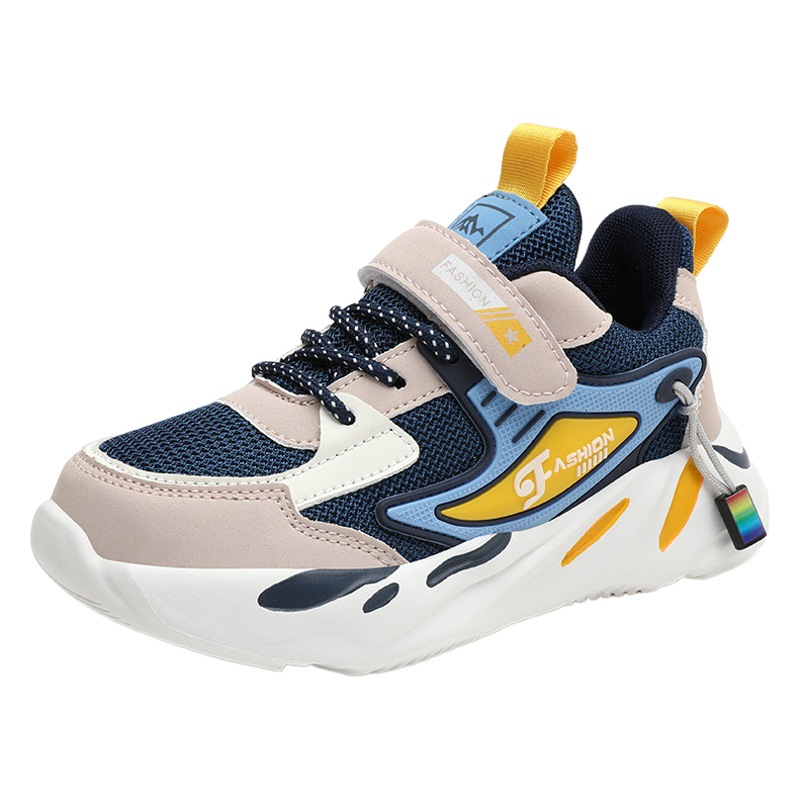 Breathable Sneakers Mesh Casual Shoes for Middle and Large Children and Primary School Students Soft Thick Bottom Torre Shoes for Running Lightweight Boys and Children