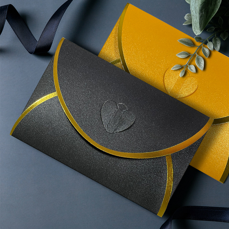 Picture of Pearlescent Paper Phnom Penh Envelope Fixed Printing Membership Card Sheet Envelope Paper Bag Bronzing Business High-end Envelope