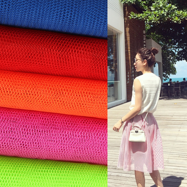 Full polyester hexagonal hardened wide mesh fabric pettiskirt support wedding dress hard mesh in stock