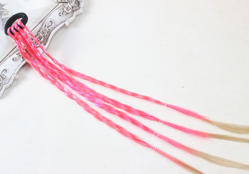 Picture of Hot Selling Colorful Wig Braids Gradient Color High Temperature Silk Braids Wig Hair Band Wholesale