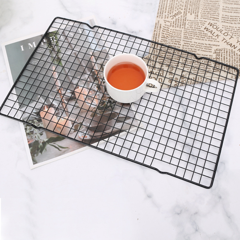 Picture of Baking Tools Baking Cake Cool Rack Bread Cooling Rack Black Non-stick Barbecue Net Home Drying Net