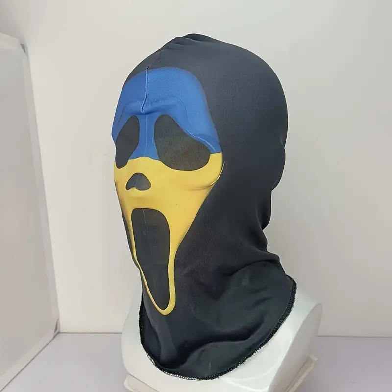 Picture of Summer Outdoor Sunscreen Mask Men's Ice Silk Motorcycle Riding Face Towel Thin Animal Full Face Neck Ear Hanging Tape