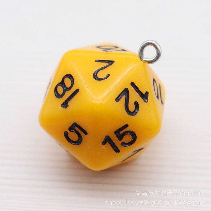Picture of 20 Sieve Dice Transparent Solid Color Multicolor Bag Pendant Earrings Keychain DIY Accessories