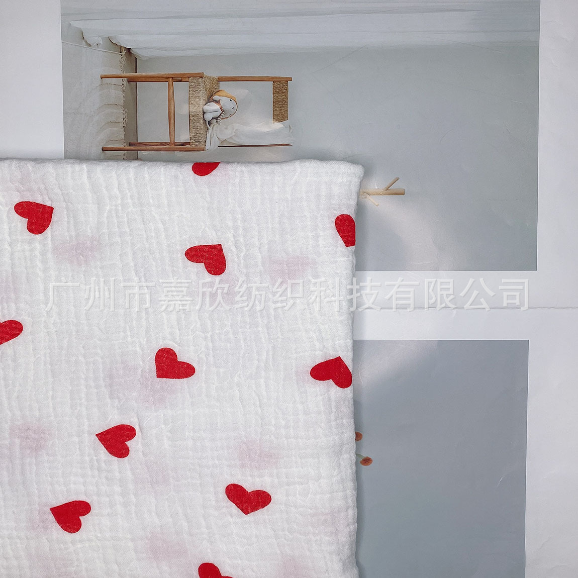 Cotton double-layer gauze printed cartoon animal fabric baby gauze baby clothing pajamas blanket fabric