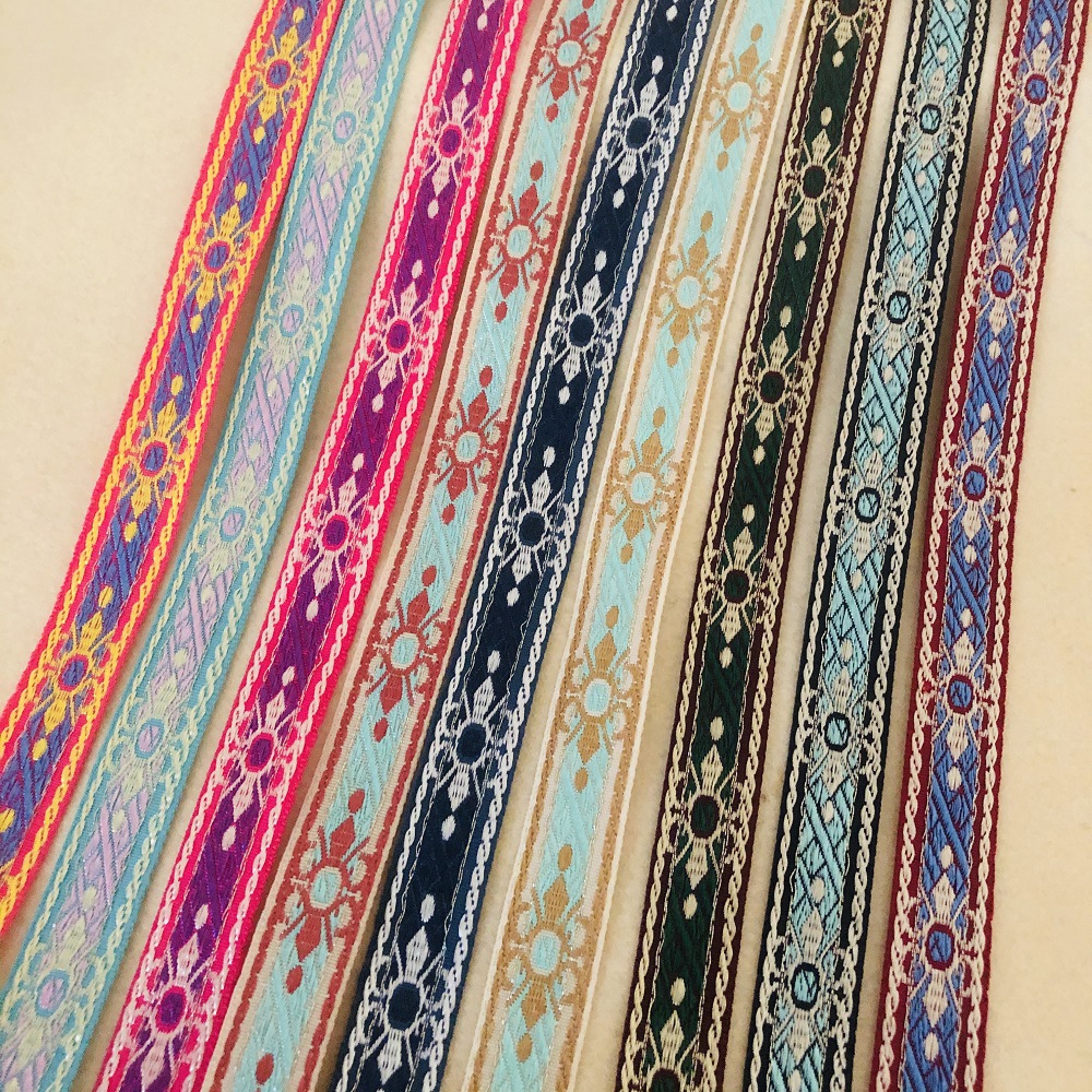 Jacquard Ribbon Ethnic Style Lace Chinese Style Hanfu Garment Accessories Width 1.5 cmA-2901