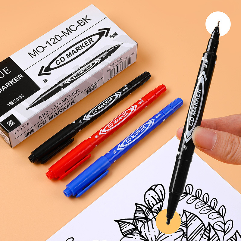 Black factory hand-painted 120 oily marker white marker Hook pen marker marker marker