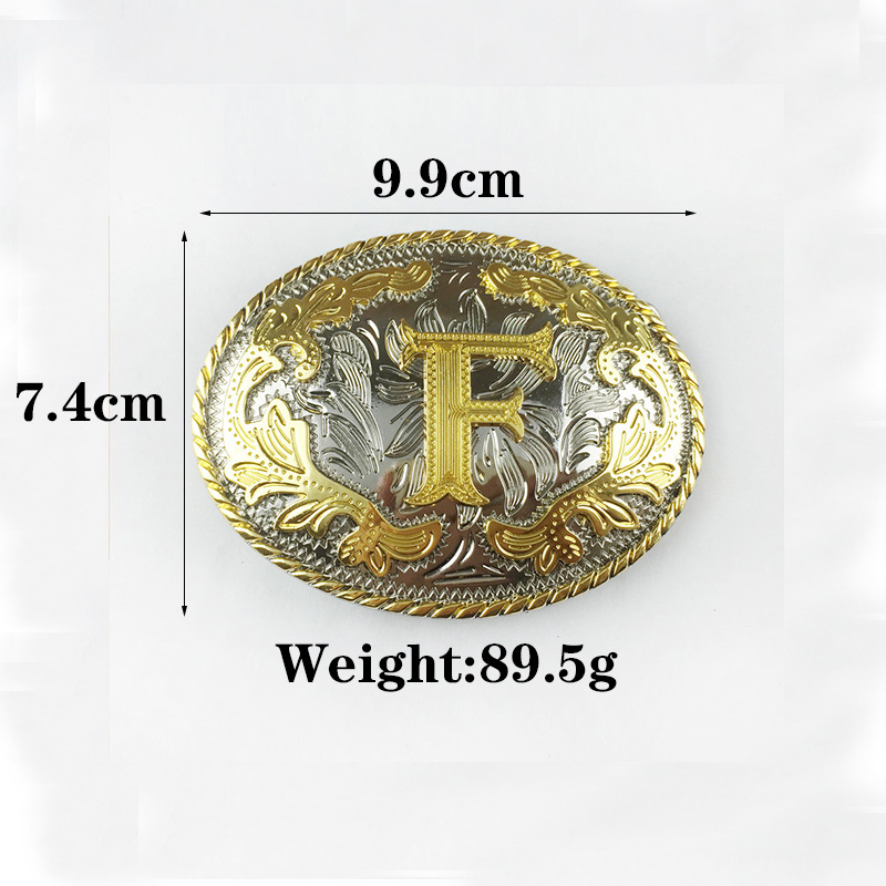 Picture of Golden men's belt whole two-layer cowhide fashion retro perforated belt buckle 3.8cm wide cross-border e-commerce
