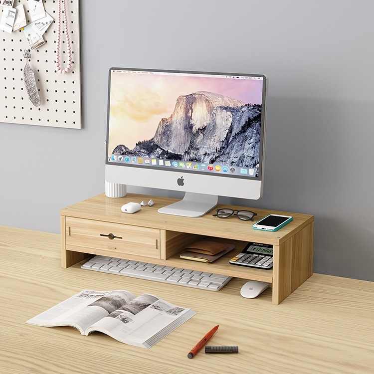 Computer Monitor Screen Heightening Stand Base Desktop Keyboard Storage Rack Tray Bracket Lift and Heightening