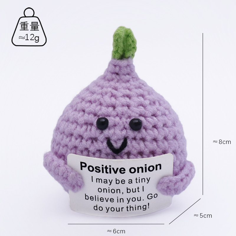Picture of Cross-Border Hot-Selling Wool Crochet Positive Energy Potato Knitted Wool Cucumber Positive Energy Wool Crocheted Doll Finished Product