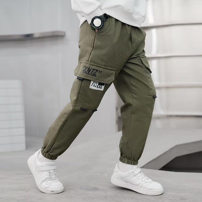 Picture of All-match trendy ankle-length pants ankle-tied pants elegant Japanese style fashionable fashionable children's clothing men's pants new autumn