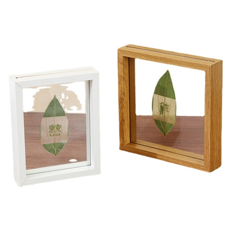 Leaf Carving Photo Frame Leaf Carving Photo Gift Wholesale for Girls to Send Girlfriend Holiday Birthday