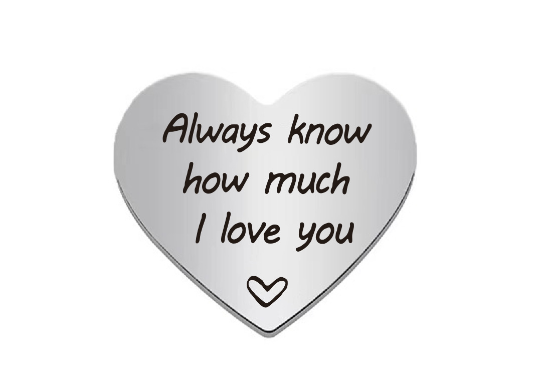 Picture of Cross-border hot-selling creative European and American stainless steel pocket lucky coins for male and female friends commemorative gifts lettering wholesale