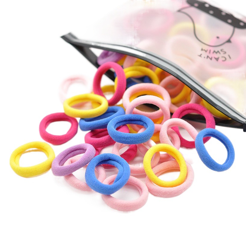 Children's rubber band towel ring hair rope hair rope high elastic seamless Korean style non-hurt hair tie hair little girl hair ring