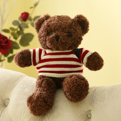 Picture of Sweater Teddy Bear Hug Bear Doll Plush Toy Bear Pillow Doll Wedding Gift Cute