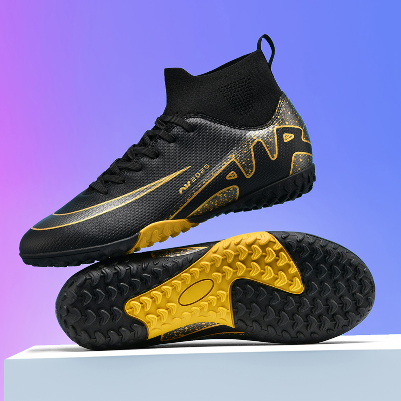 Cross-Border New Thorn 15 High-Top Football Shoes for Men and Adults Lawn Long Nails and Broken Nail Training Sneakers Wholesale