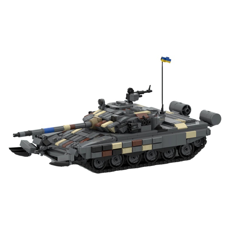 MOC-157653 compatible with Lego T-72 heavy tank model assembled puzzle domestic building blocks toys for children