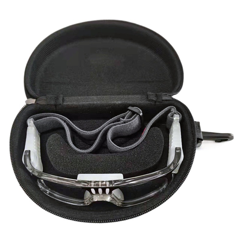 Special basketball glasses box packaging EVA box packaging fashion glasses box zipper box English standard mirror box