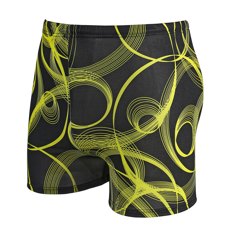 Picture of Factory wholesale men's swimming trunks swimming pool hot spring color many drawstring plus fat size fat men's boxer swimsuit
