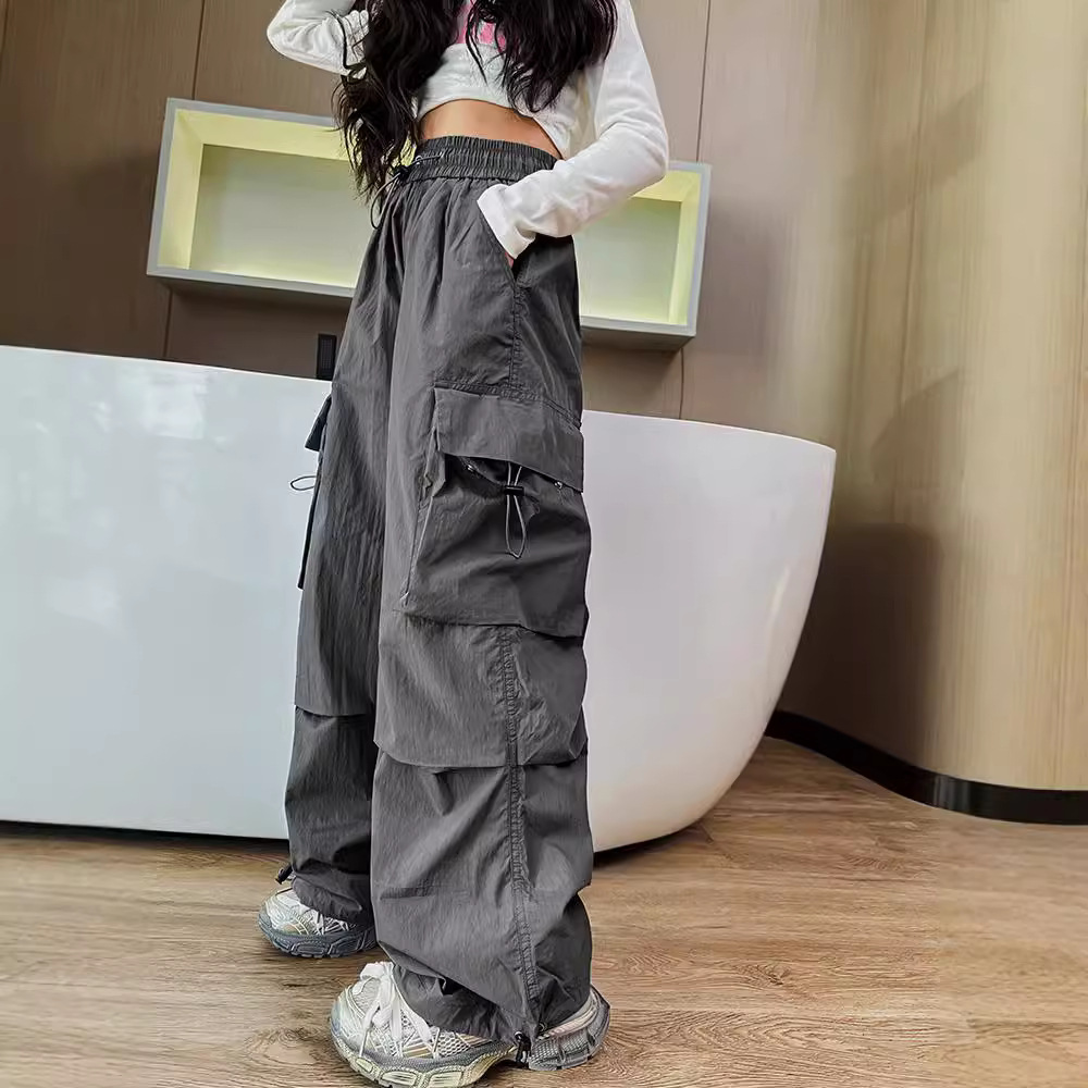 Picture of New Girls Crane Pants Spring and Autumn 2024 Summer Children's Summer Thin Pants Big Children's Summer Wide Leg Pants
