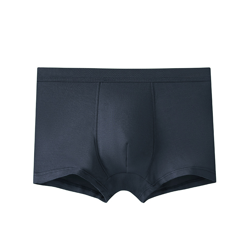 Picture of Modal Men's Underwear Boxer Briefs Summer Solid Color Thin Breathable Large Size Modal Boys' Boxer Briefs
