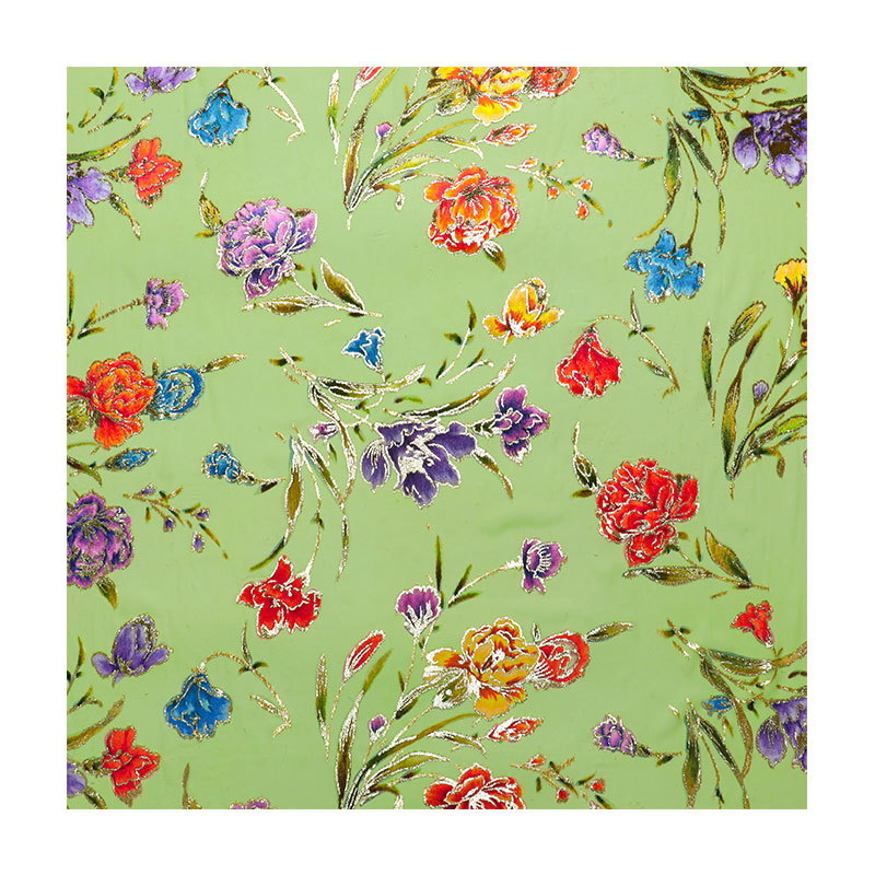 Picture of Factory Wholesale Silk Positioning Hand-Painted Jacquard Velvet Bright Silk Woven Velvet Velvet Fabric Dress Cheongsam Fabric