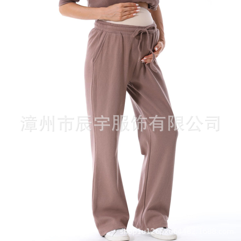 Picture of Pregnant Women's suit Fashion 2025 European and American Two-piece New Loose Out Spring and Autumn Pregnant Women's Breastfeeding Dress Home Simple